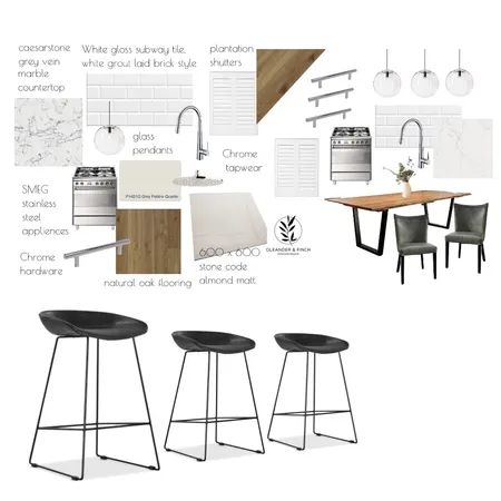 Barstools Interior Design Mood Board by Oleander & Finch Interiors on Style Sourcebook