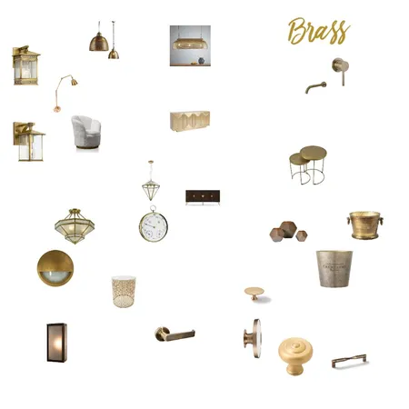 Brass Interior Design Mood Board by Sim Dal Zotto on Style Sourcebook