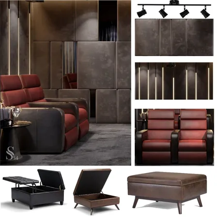 home theater 1 Interior Design Mood Board by Isha Sarda on Style Sourcebook