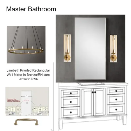 Toothman Master Bath Interior Design Mood Board by Nest In-Style on Style Sourcebook