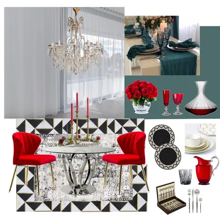 Sample Board - Dining Room Interior Design Mood Board by Janeelam on Style Sourcebook