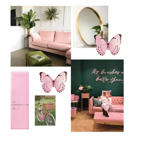 Pink & Green Interior Design Mood Board by Mickays on Style Sourcebook