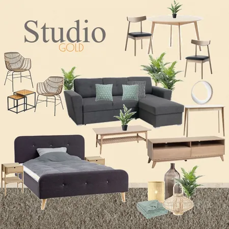 studio GOLD NEW Interior Design Mood Board by Toni Martinez on Style Sourcebook