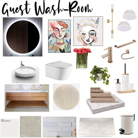 Guest Washroom Interior Design Mood Board by Divine Designs by Fallon Hodgson on Style Sourcebook