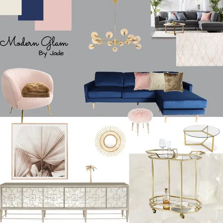 Modern Glam Interior Design Mood Board by By jade on Style Sourcebook