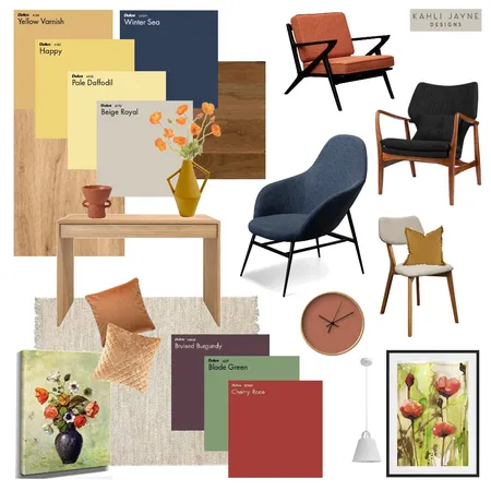 Contemporary Sitting Room Interior Design Mood Board by Kahli Jayne Designs on Style Sourcebook