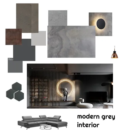 modern grey Interior Design Mood Board by catherine wong on Style Sourcebook