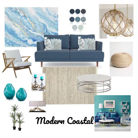 Modern Coastal Interior Design Mood Board by KathrynMcl on Style Sourcebook