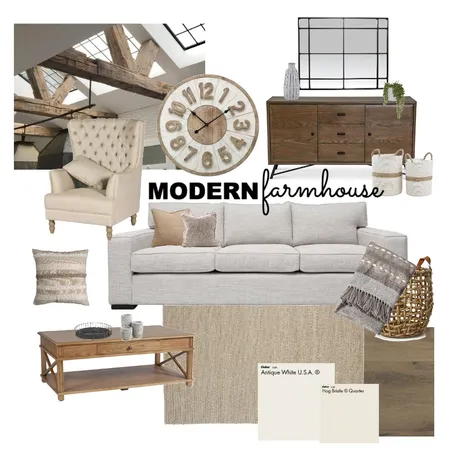 Modern Farmhouse Interior Design Mood Board by MajbrithHomeandDesign on Style Sourcebook