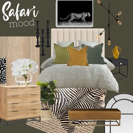 safari bedroom Interior Design Mood Board by jcrobles on Style Sourcebook