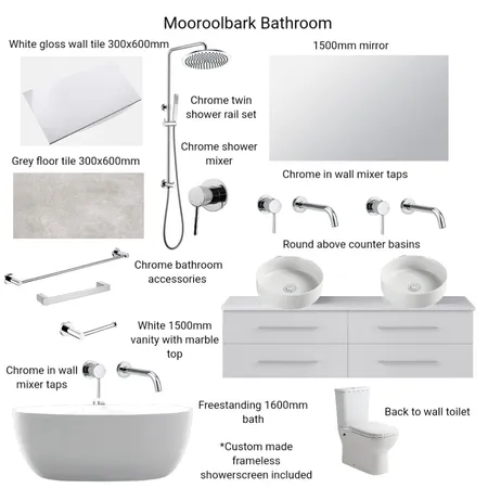 Mooroolbark Bathroom Interior Design Mood Board by Hilite Bathrooms on Style Sourcebook