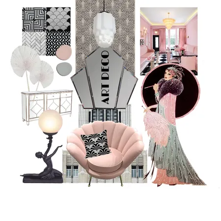 ArtDeco2 Interior Design Mood Board by WinterID on Style Sourcebook