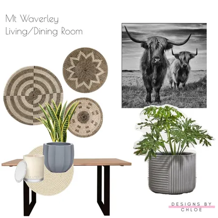 Mt Waverley Living/Dining room Interior Design Mood Board by Designs by Chloe on Style Sourcebook