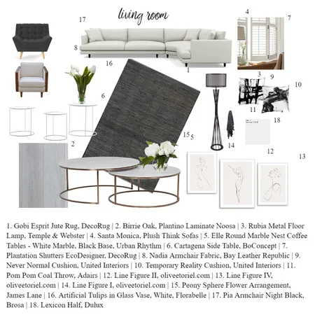 Module Nine Interior Design Mood Board by 33 Pears on Style Sourcebook