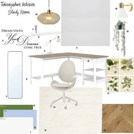 Study Room Interior Design Mood Board by tekceogzhan on Style Sourcebook