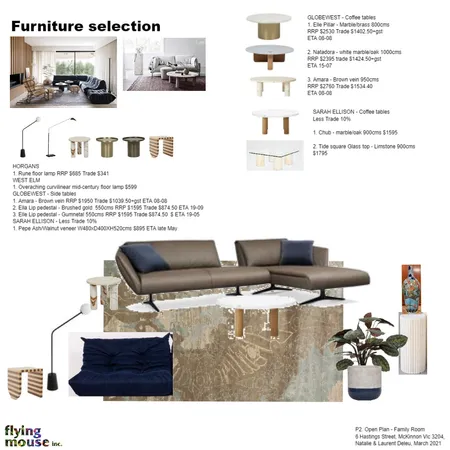 P2. Open Plan - Family room Interior Design Mood Board by Flyingmouse inc on Style Sourcebook