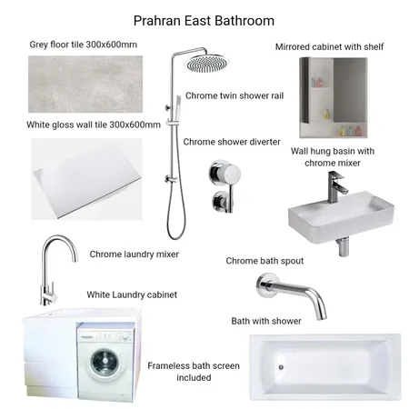 Prahran East Interior Design Mood Board by Hilite Bathrooms on Style Sourcebook