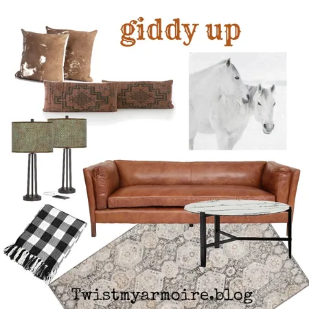 Cowboy Room Interior Design Mood Board by Twist My Armoire on Style Sourcebook