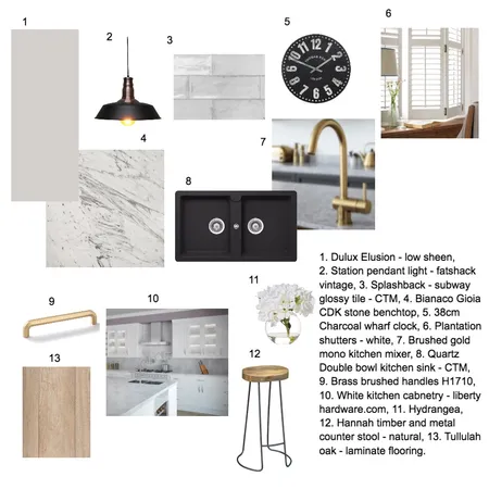 Kitchen sample board Interior Design Mood Board by Nicky Mason on Style Sourcebook