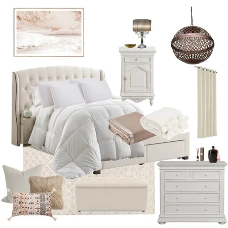 Master Bedroom Neutral Tones Interior Design Mood Board by Interior Revamps on Style Sourcebook