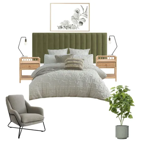 Olive Green Master Interior Design Mood Board by STEPH PROPERTY STYLIST 〰 on Style Sourcebook
