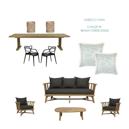 AM BUILD - ALFRESCO Interior Design Mood Board by Briana Forster Design on Style Sourcebook