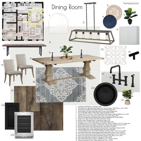 Dining Room Sample Board-DONE Interior Design Mood Board by Homes to Liv In on Style Sourcebook