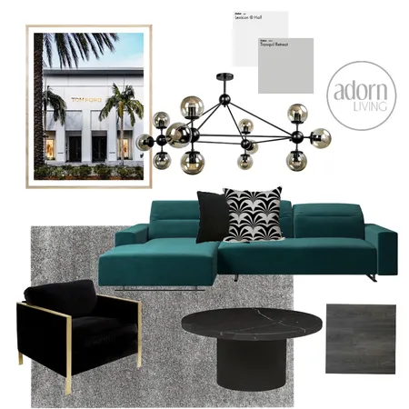 Modern Glam Interior Design Mood Board by Kyra Smith on Style Sourcebook