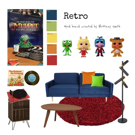 Retro V2 Interior Design Mood Board by brittanysmithfroese on Style Sourcebook