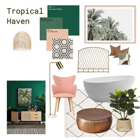 Tropical Oasis Interior Design Mood Board by brookegould on Style Sourcebook