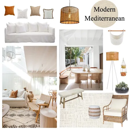 Modern Mediterranean Interior Design Mood Board by Ciara Kelly on Style Sourcebook