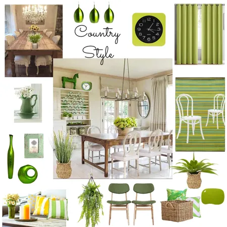 Country style with green theme Interior Design Mood Board by Giang Nguyen on Style Sourcebook