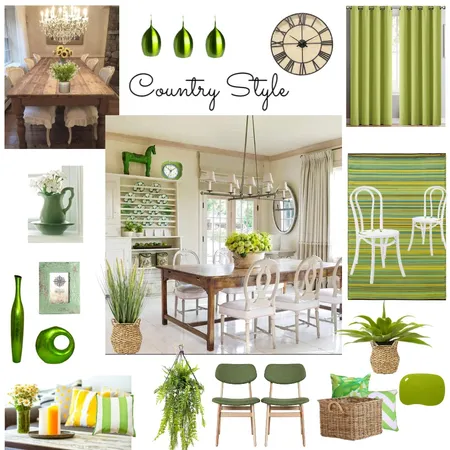 Country style with green theme Interior Design Mood Board by Giang Nguyen on Style Sourcebook