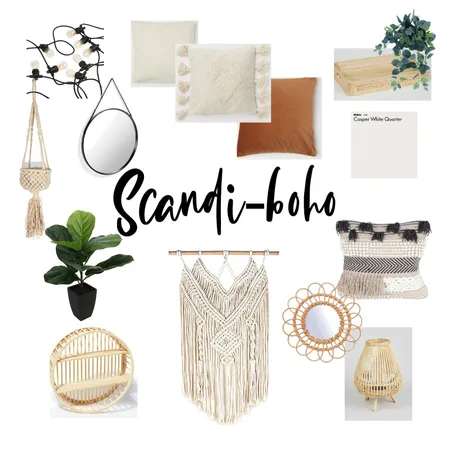 Scandi-boho Hut Interior Design Mood Board by mymoderndollshouse on Style Sourcebook