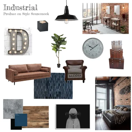 Industrial Interior Design Mood Board by zwisbey on Style Sourcebook