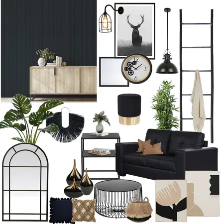 Dark Mood Interior Design Mood Board by MM Styling on Style Sourcebook