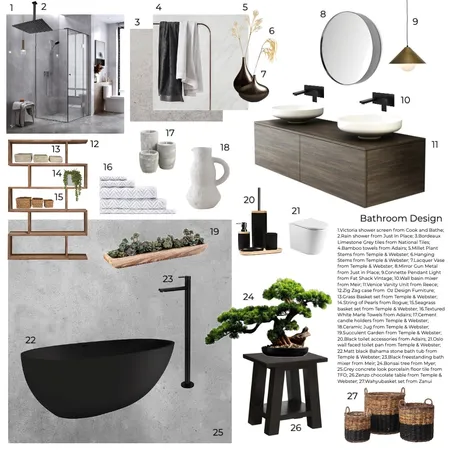 Bathroom Interior Design Mood Board by dariastudios on Style Sourcebook