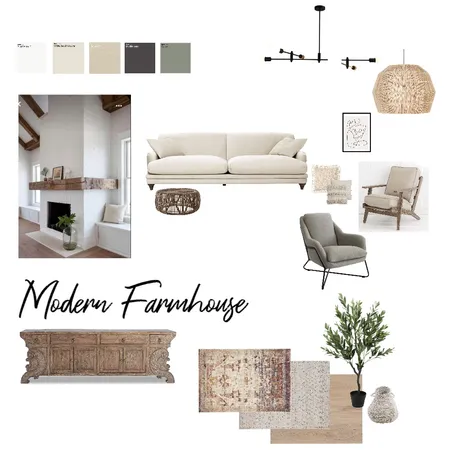 modern farmhouse Interior Design Mood Board by La Casa on Style Sourcebook