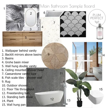 Assignment 10 - Main en-suite Interior Design Mood Board by plumperfectinteriors on Style Sourcebook