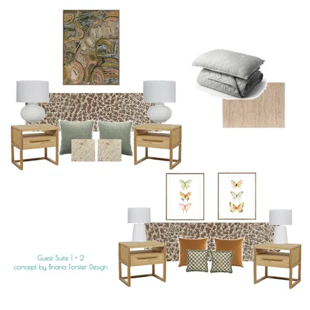 Kin Kin Cottage - Guest Suites Interior Design Mood Board by Briana Forster Design on Style Sourcebook