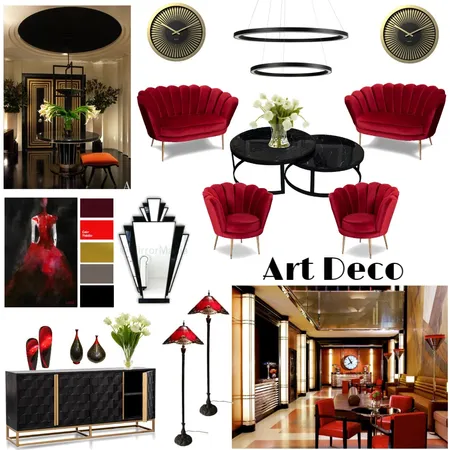 Art Deco 10 try Interior Design Mood Board by Giang Nguyen on Style Sourcebook