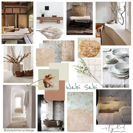 Module 3 - Wabi Sabi Mood Board Interior Design Mood Board by Styled Interior Design on Style Sourcebook