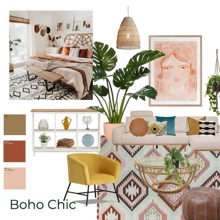 Boho Chic Living Room 8 Interior Design Mood Board by brookegould on Style Sourcebook