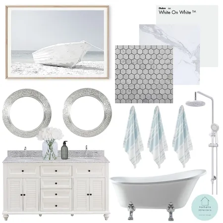 Main Bathroom Interior Design Mood Board by Valhalla Interiors on Style Sourcebook