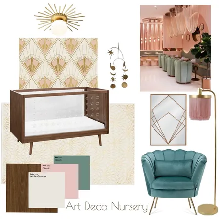 Art Deco Nursery Interior Design Mood Board by Habitat by Taylor on Style Sourcebook