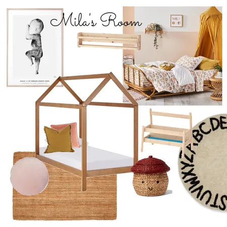 Mila's bedroom Interior Design Mood Board by JessOccy on Style Sourcebook