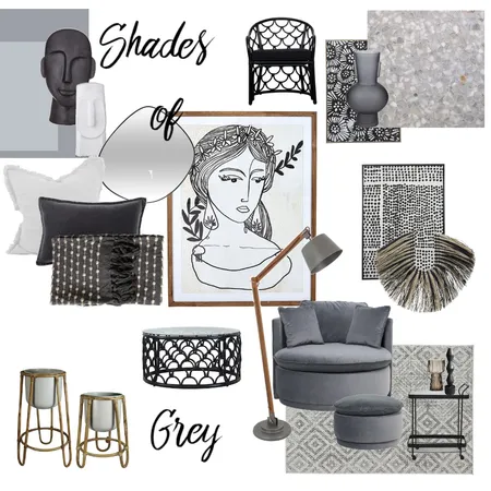 Oz Design Comp - Shades of Grey Interior Design Mood Board by The Interior Design Station on Style Sourcebook