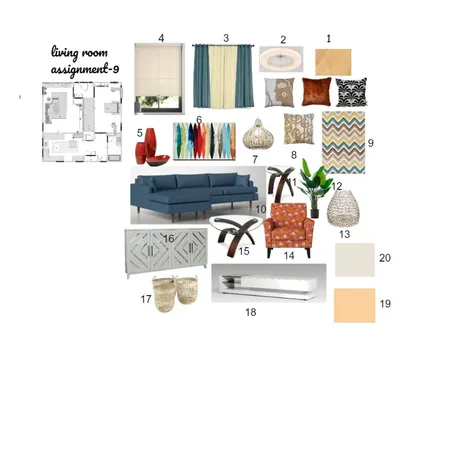 living room assignment 9 Interior Design Mood Board by gshah20 on Style Sourcebook