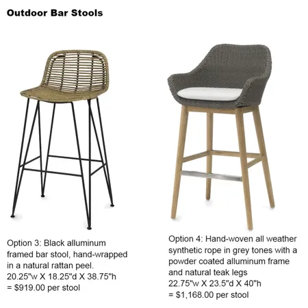 costello outdoor stools2 Interior Design Mood Board by Intelligent Designs on Style Sourcebook