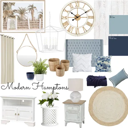 hamptons Interior Design Mood Board by jazmynoxley on Style Sourcebook